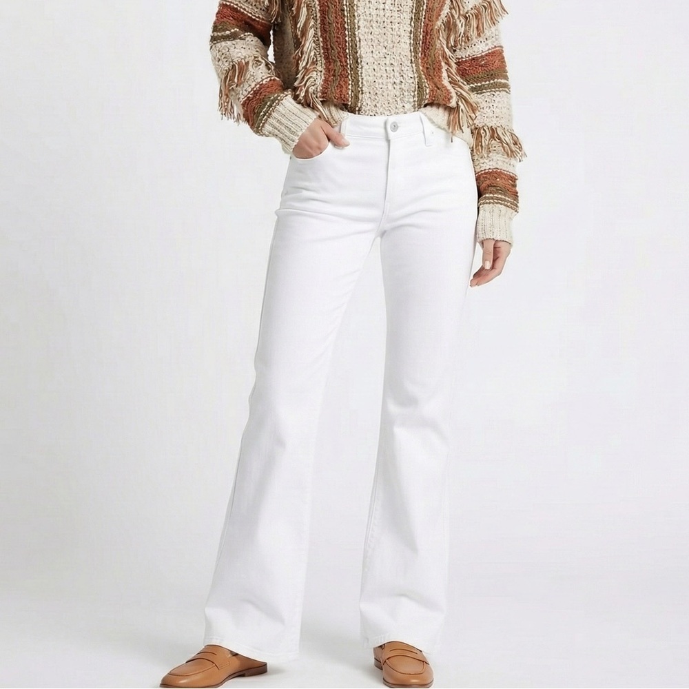 Citizens Of Humanity Kelly Bootcut Jeans Low Waist Stretch Denim White 32